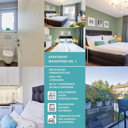 Apartment Wahnfried No1 - zentrales Wohnen mit Küche, Duschbad und Balkon Bayreuth Exterior foto